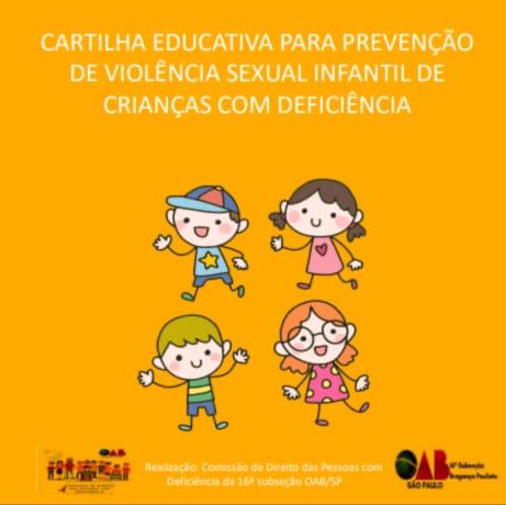 Cartilha Educativa para Prevenção de Violência Sexual Infantil de Crianças com Deficiência